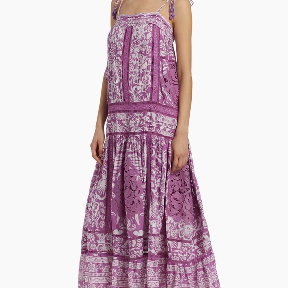 Farm Rio Sweet Garden Floral Shift Maxi Dress - Picture 6 of 7
